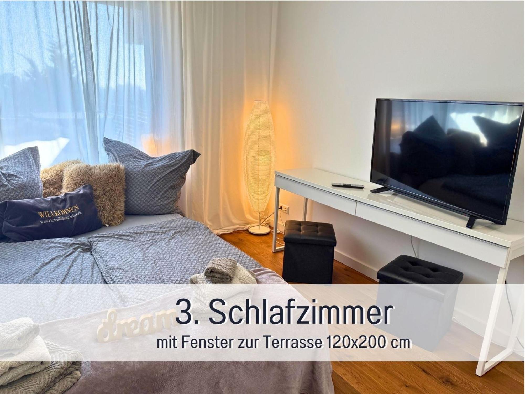 Sonnenterrasse - 3 Schlafzimmer, Whirlpool & Alpenblick - Perfekt Fuer Romantik Oder Familienurlaub Mit Kind , Hund Willkommen By Ferienwohnenamsee - Uberlingen Luaran gambar