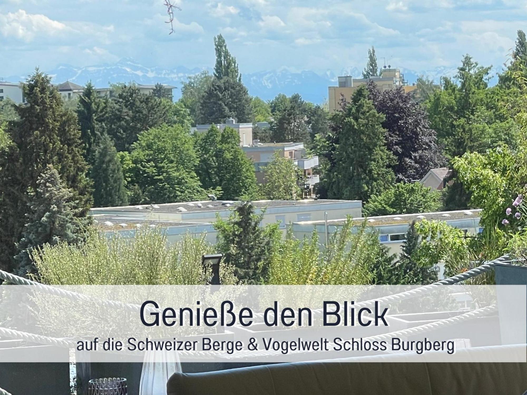 Sonnenterrasse - 3 Schlafzimmer, Whirlpool & Alpenblick - Perfekt Fuer Romantik Oder Familienurlaub Mit Kind , Hund Willkommen By Ferienwohnenamsee - Uberlingen Luaran gambar