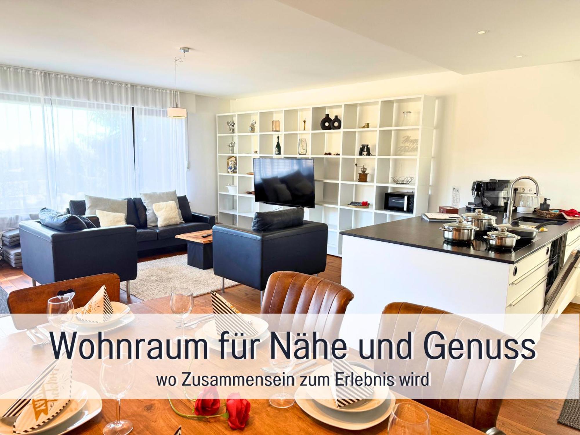 Sonnenterrasse - 3 Schlafzimmer, Whirlpool & Alpenblick - Perfekt Fuer Romantik Oder Familienurlaub Mit Kind , Hund Willkommen By Ferienwohnenamsee - Uberlingen Luaran gambar