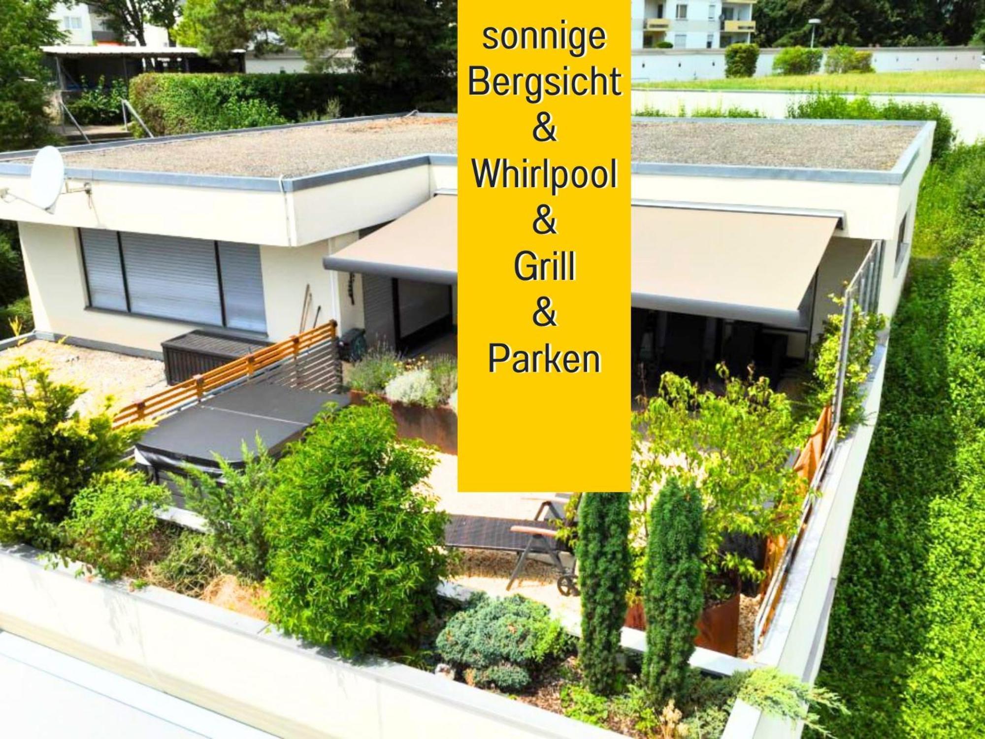 Sonnenterrasse - 3 Schlafzimmer, Whirlpool & Alpenblick - Perfekt Fuer Romantik Oder Familienurlaub Mit Kind , Hund Willkommen By Ferienwohnenamsee - Uberlingen Luaran gambar